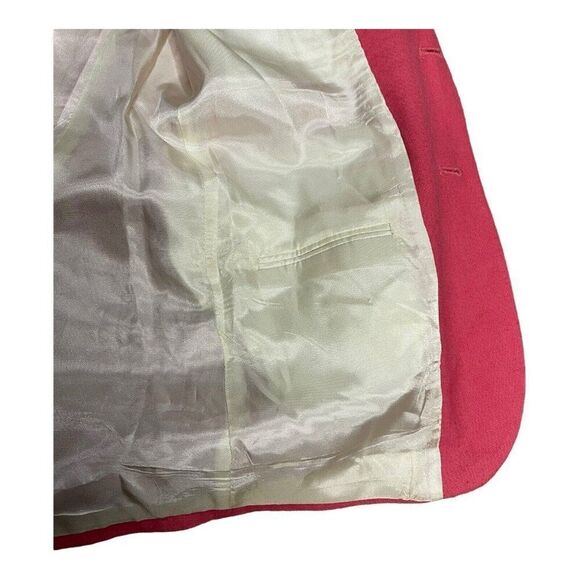 Pink "David Taylor" L Men 42 Blazer Sport Coat Unusual Front Pocket Activewear - Picture 8 of 10